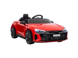 Carro Infantil, Carro Elétrico, Licenciado Pela Audi, Com Cinto De Segurança, Controle Remoto, Luz, Vermelho E Preto, 103 X 58 X 41 Cm