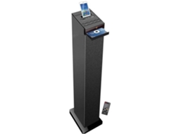 Hp32cd Torre de Som Bluetooth com leitor de Cd Usb Preto AQUAFORGE