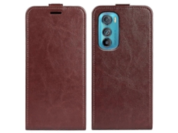 Capa De Couro Com Flip Vertical E Textura Para Motorola Moto Edge 30 5g R64