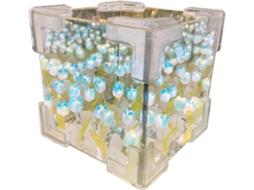 Luminária Noturna Espelhada Em Formato De Cubo, 10,2 X Cm. Decorativa