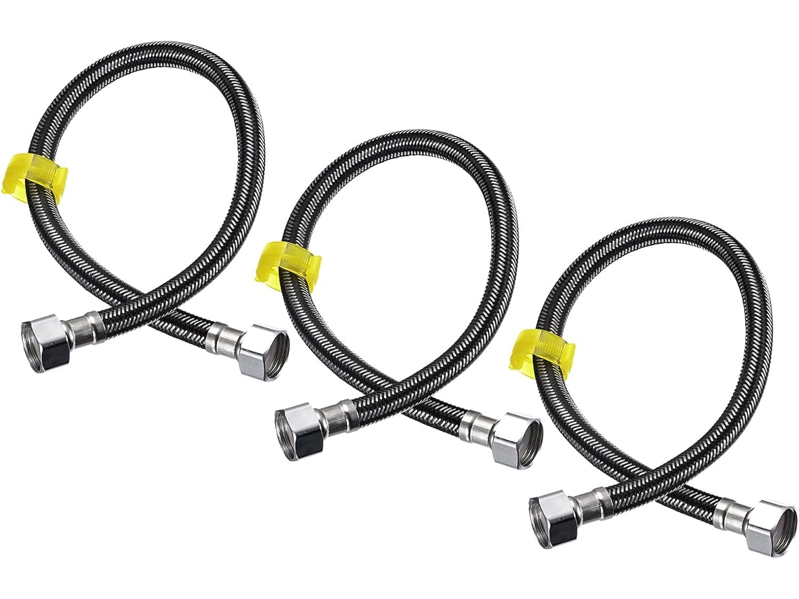 Conector Aço Inoxidável 304, 50 Cm, 3 Peças