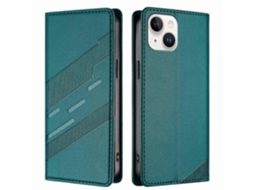 Capa De Couro Com Suporte Para Carteira E Estampa Estilo Punk Para Iphone 13 De 6,1 Polegadas
