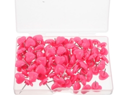 Alfinetes Em Formato Coração Kichouse, 100 Alfinetes Rosa Para Pendurar Fotos Em Mesas E Salas, Decoração