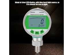 Laxiscreed Manómetro Digital De Aço Inoxidável Para Pressão Hidráulica De -100 A 0 Kpa Com Conexão G1/4