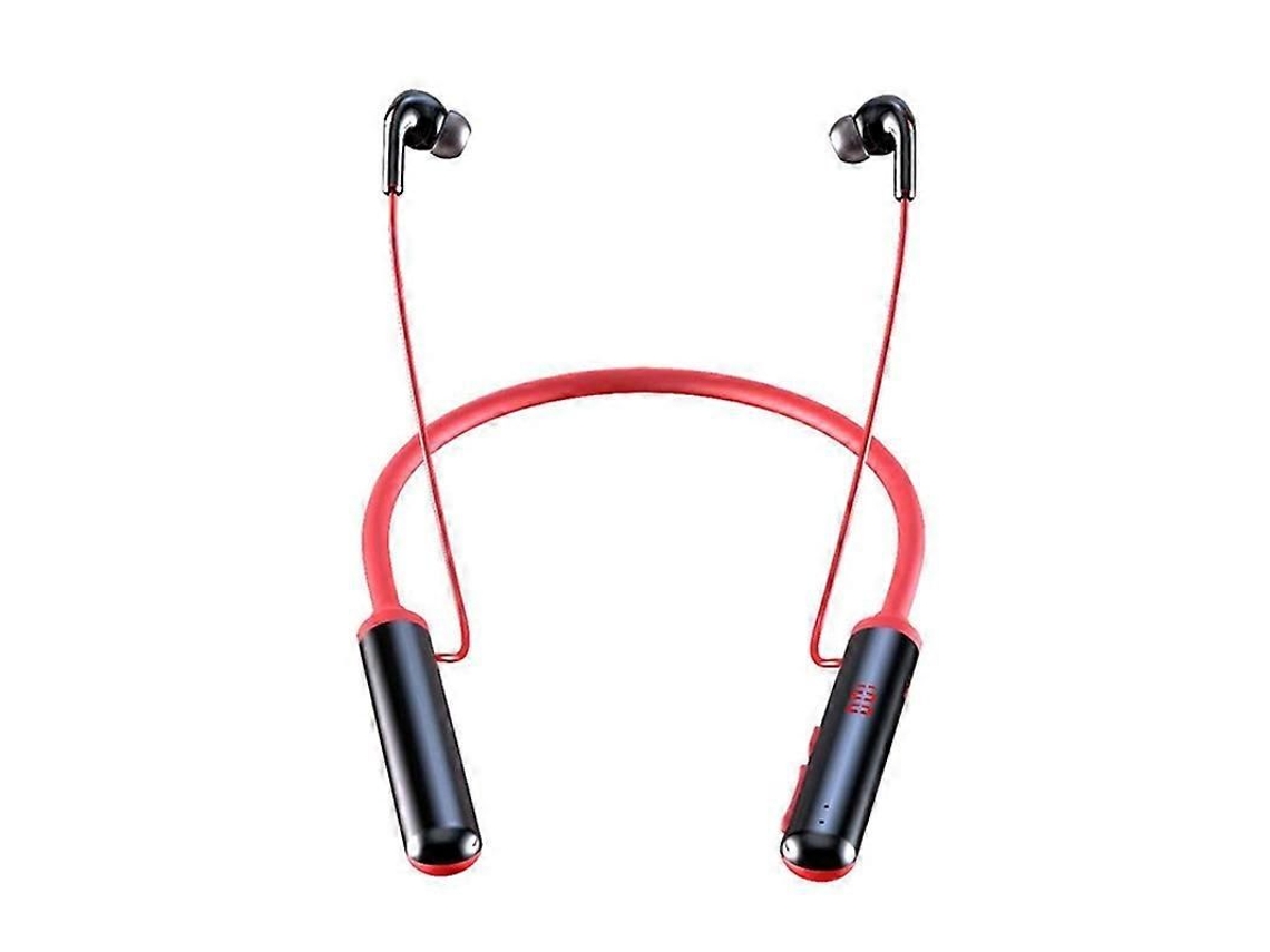 Fone de Ouvido Estéreo Magnético TAISHENGDA com Faixa para Pescoço Display Led Suporte Cartão Tf