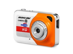Mini Câmera Fashion X6, Câmera Digital de Alta Definição, Mini Câmera Gravadora de Vídeo Leve para Amantes do Ciclismo, Cor Laranja TAISHENGDA