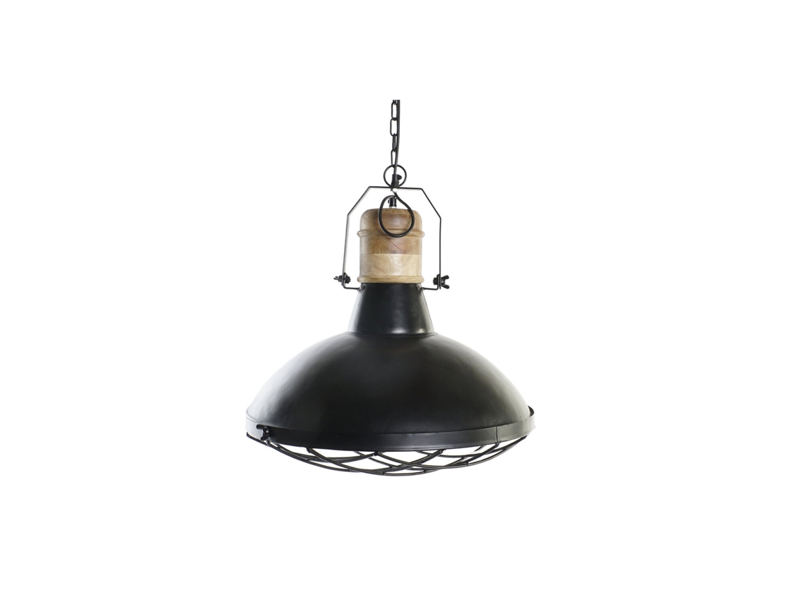 Luminária de Teto em Ferro com Formato de Manga Preta, 52x52x57cm ALEXANDRA HOUSE LIVING
