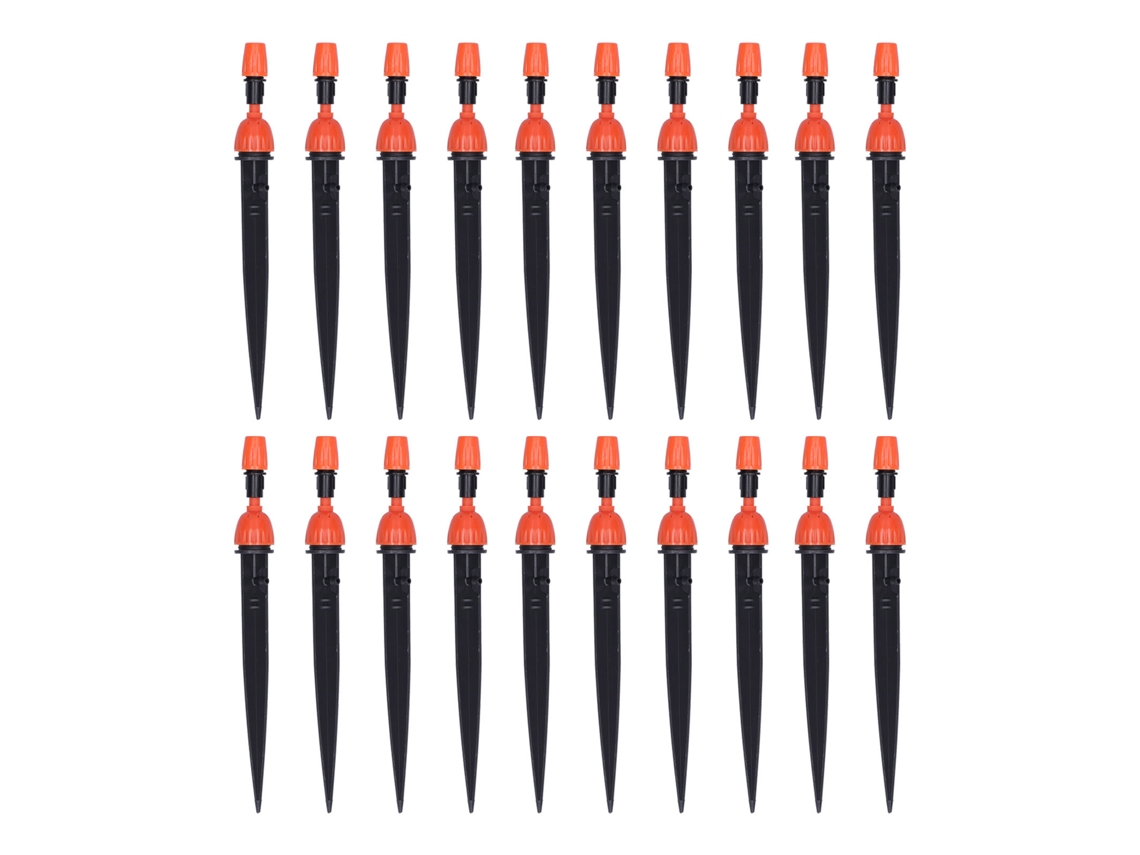 20 Gotejadores Ajustáveis Sistema Rega Jardim 4/7 Tubos