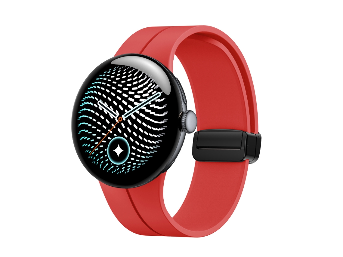 Bracelete Em Silicone Para Google Pixel Watch 5 41mm (vermelho)