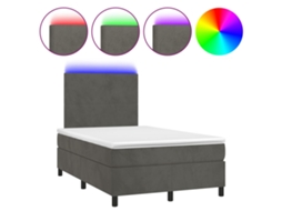 Box Spring Bed, Box Spring Beds Vidaxl Cinzeto Veludo (120 X 190 Cm)