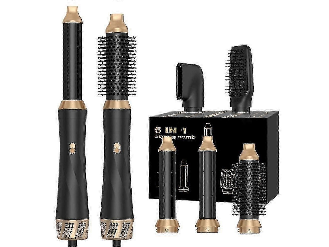 Escova Secadora 5 em 1 com Modelador de Cabelo Air Style Wrap, Conjunto Magic Style com Íons Negativos e Modelador de Cachos Removível. TAISHENGDA