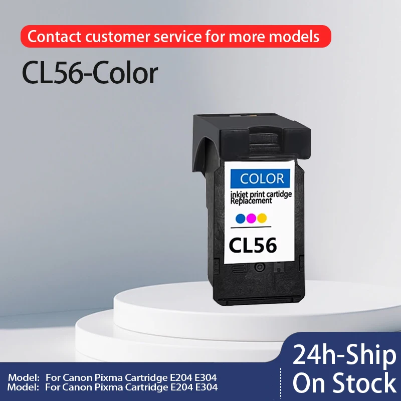 Cl56-colorpg46 Cl56 Para Impressoras Canon Pixma E204 E304 E404 Ee464 E484 E414 E3140 E4240