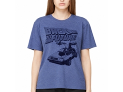 Rockinstone Back To The Future Movie Btf Halftone Heather Royal Adult T-shirt Size:xxl