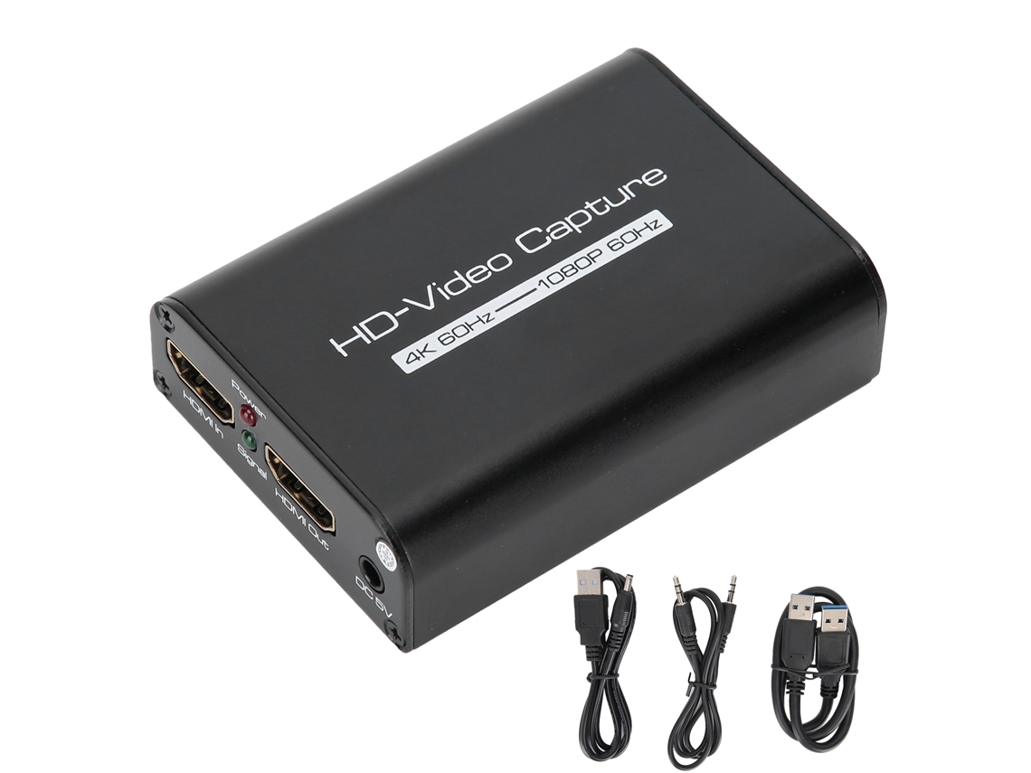 Placa de Captura de Vídeo Hdmi 4k para Gravacao com Loop Usb3.0 Alta Definicao