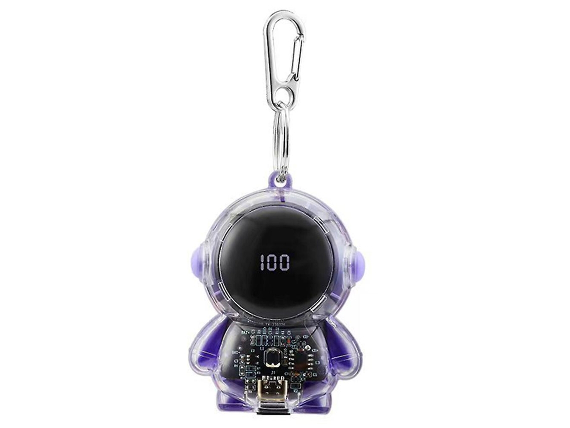 Chaveiro Mini Spaceman Com Visor Digital, Compatível Com Carregadores Rápidos E Bancos De Energia Para Acampamentos E Piqueniques. Loja Olysi