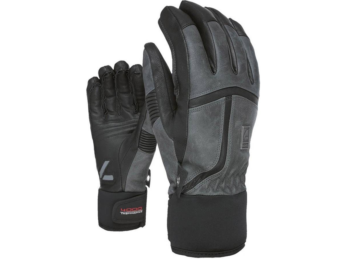 Luvas para Homem LEVEL Lavas Off Piste Leather Cinzento para Esqui (L)