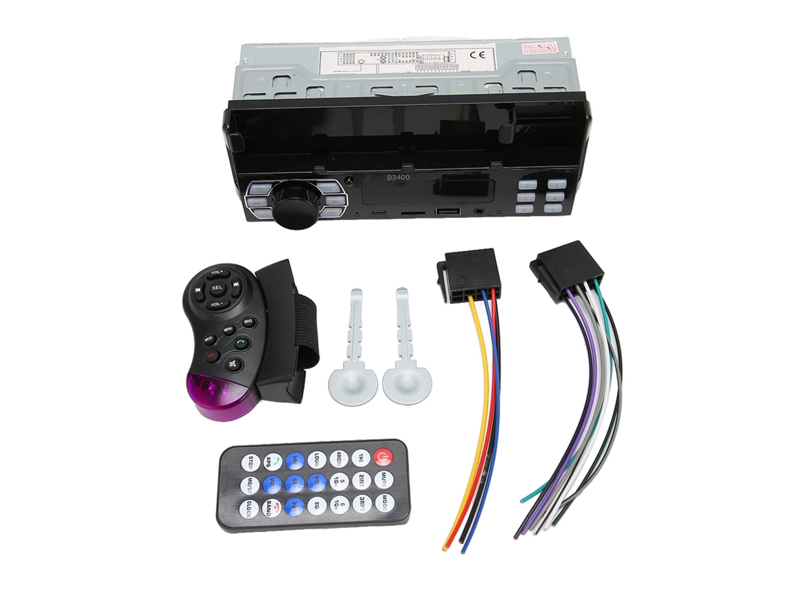 Rádio Carro Mp3 Bluetooth Com Assistente De Voz E Controle Remoto