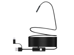 Endoscópio Usb Para Celular Android Pc, Câmera De Inspeção De Boroscópio De 7 Mm À Prova Dágua Com 6 Luzes Led Brilvibera