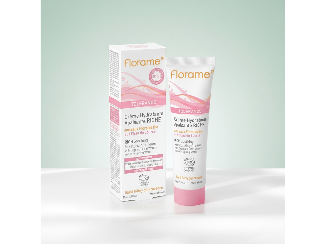 Creme Facial Hidratante Intenso Florame Tolerance 50ml