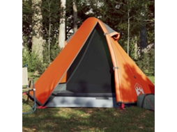 Vidaxl Tenda De Campismo Cúpula P/ 2 Pessoas Impermeável Cinza/laranja