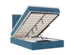 Ottoman Bed, Ottoman Beds Vidaxl Azul Veludo (120 X 190 Cm)