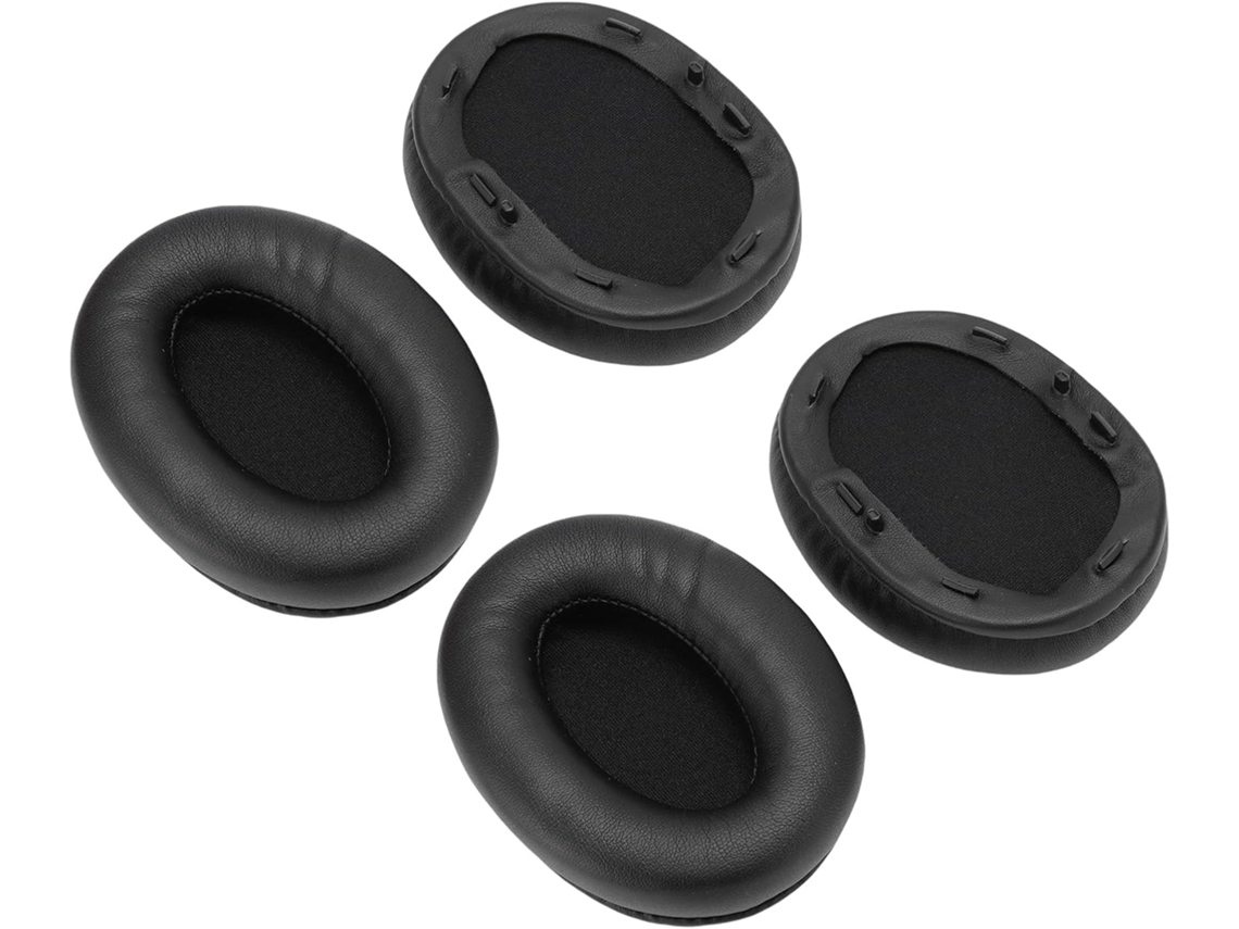 Almofadas de Substituição para Fones de Ouvido de Alta Densidade com Revestimento em Couro Pu. SFUSHOS (2 Pares)
