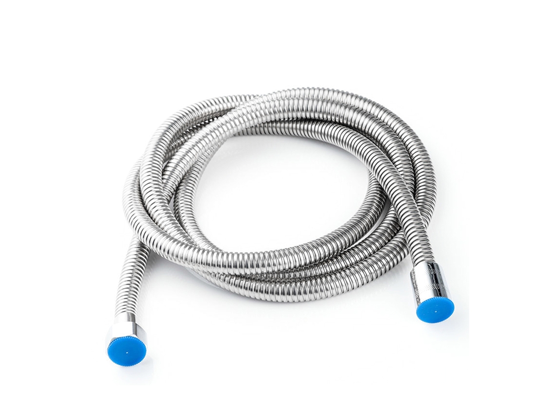 Mangueira de chuveiro flexível de aço inoxidável de 3 metros, com conector de 1/2 polegada para ducha manual em banheiros e residências.