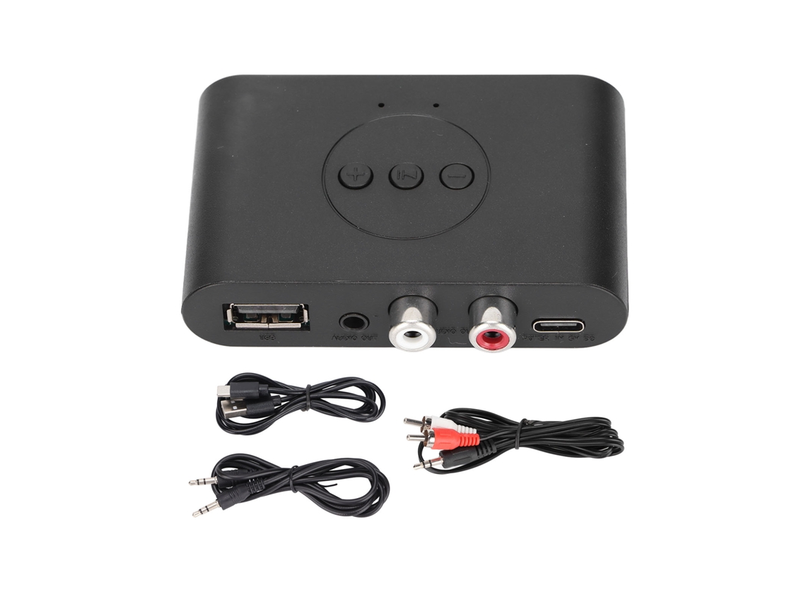 Adaptador De Áudio Sem Fio Com Bluetooth E Conectividade Rca/3.5mm