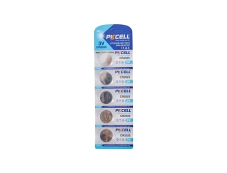 Batteria a Litio Cr 2025 3Volts a Bottone Blister 5Pz