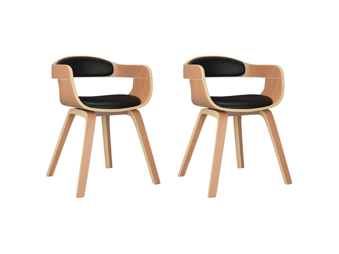 Dining Chair, Dining Chairs Vidaxl Preto Couro Artificial (n/a)