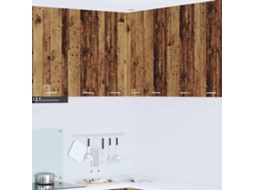 Vidaxl Armário Suspenso Madeira Antiga E Branco 57 X 57 X 80 Cm