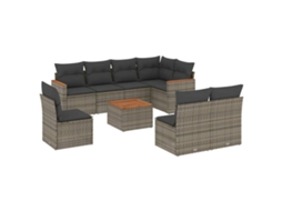 Garden Sofa Set, Garden Sofa Sets Vidaxl Cinzeto Rattan / Vime (n/a)