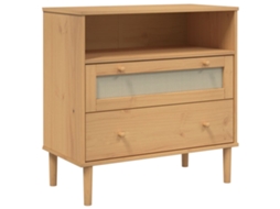 Sideboard, Sideboards Vidaxl Marrom Madeira De Pinho (n/a)