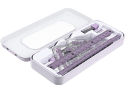 Régua Multifuncional Transparente, Conjunto De Instrumentos De Medição
