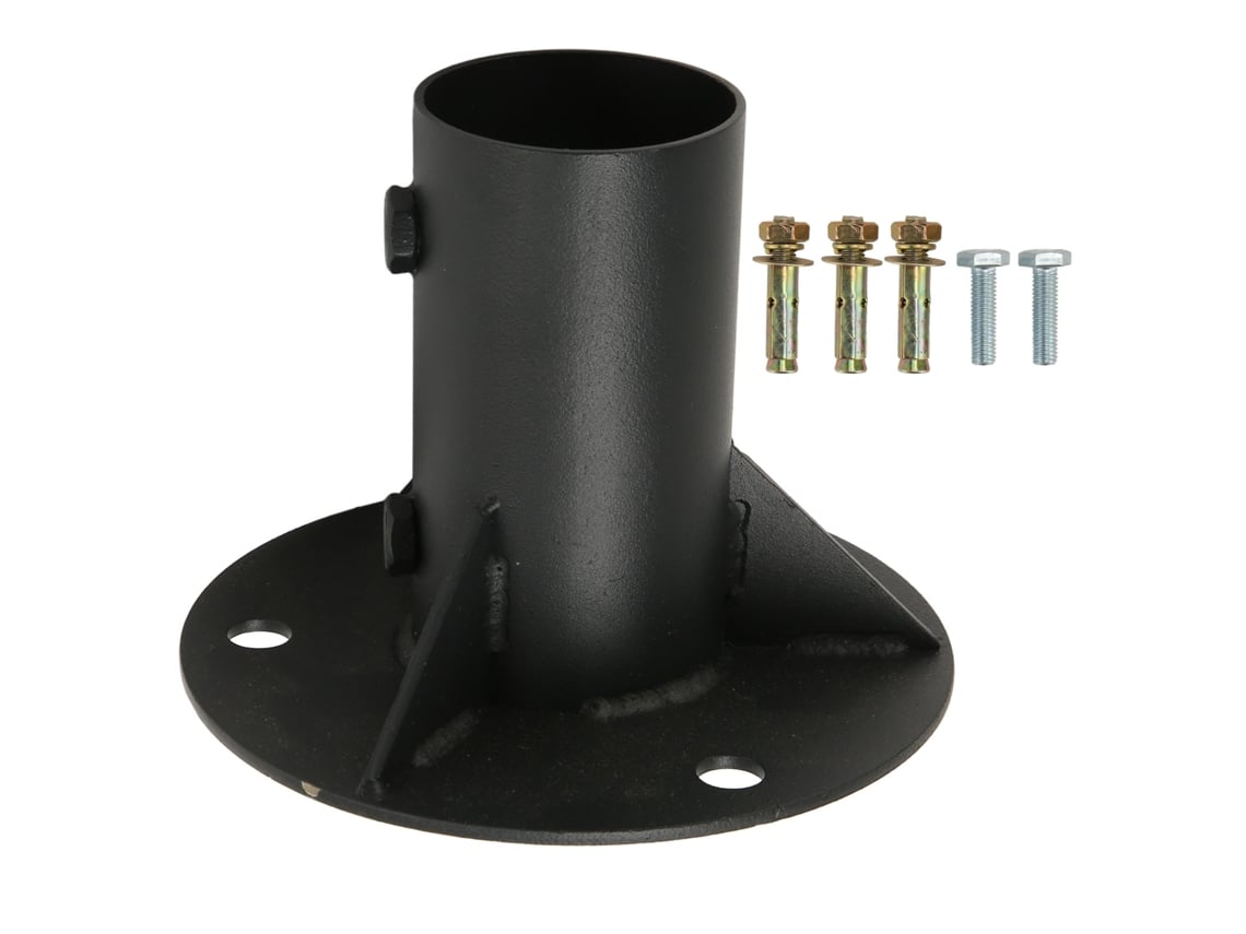 Flange Base de Chão para Poste de Cerca em Aço | S/MARCA