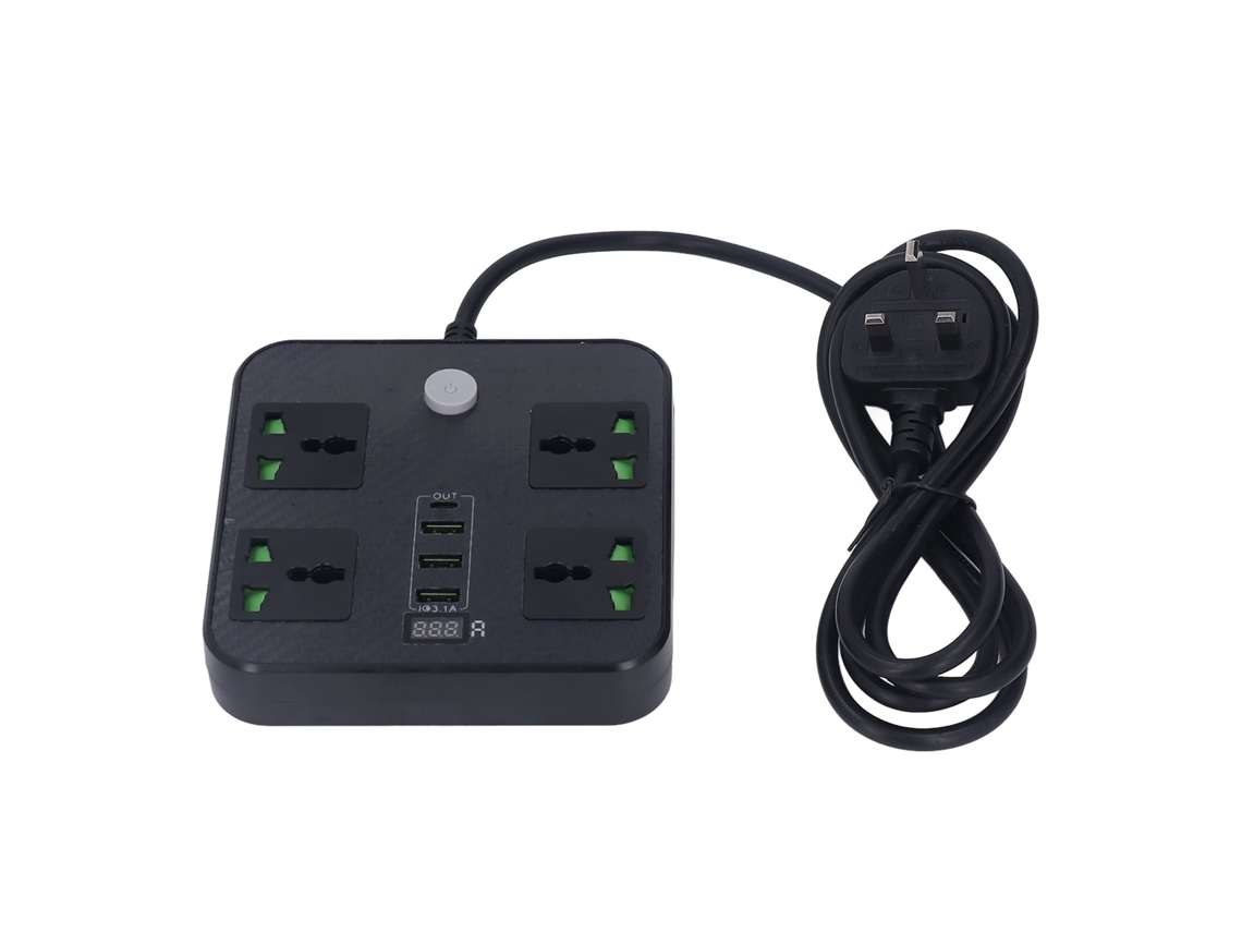 Laxiscreed Tomada Multifunções 8-em-1 Com Saída Usb 5v 3.1a Para Casa E Escritório