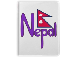 Carnet De Notas Com Sopa De Cobertura Motif Drapeau National Du Népal Vermelho/violeta
