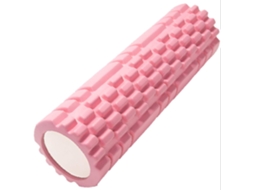 Rolo De Espuma Para Massagem Fisioterapia E Recuperação Muscular Rosa