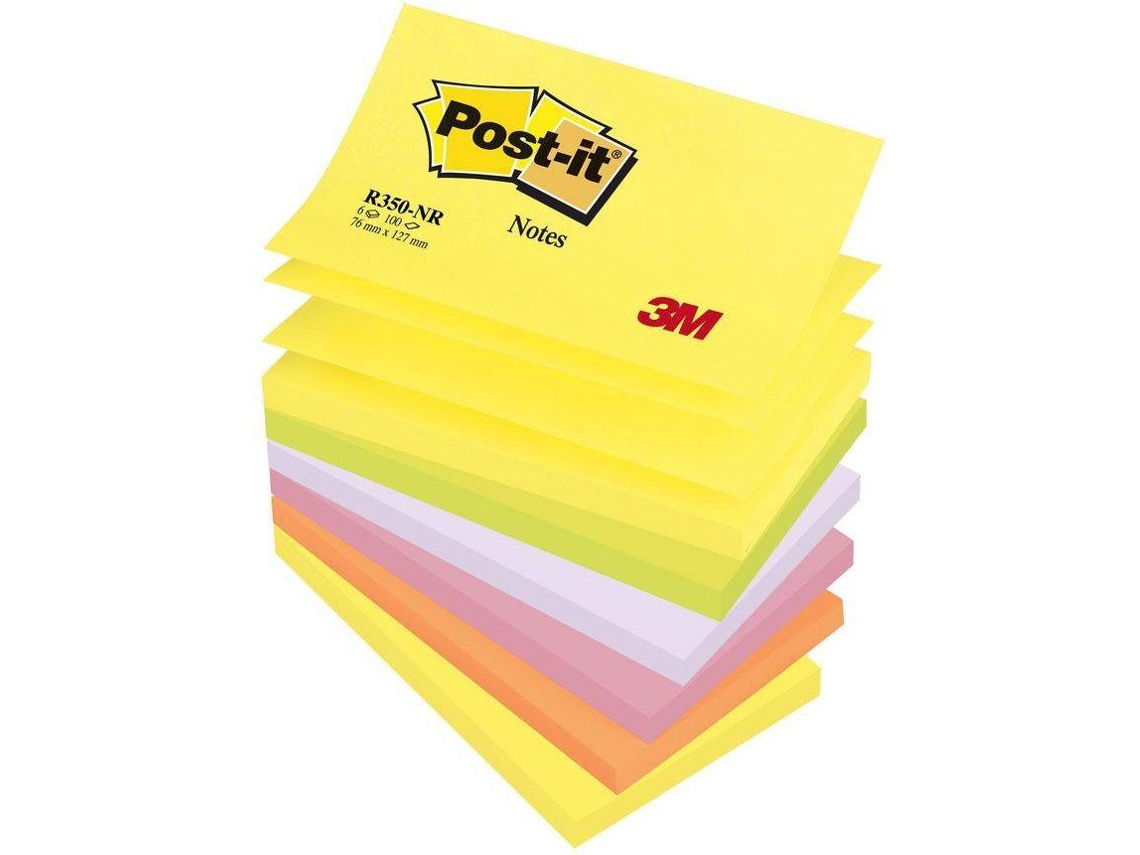 Bloco de Notas POST-IT® Z-Notes (12.7 x 7.6 cm - 100 Folhas)