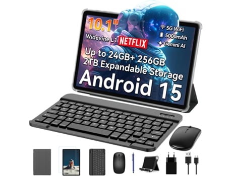 Tablet Tabwee T20 10.1 Ram 24go Rom 256go Sd 2to, Ia Gemini 2.0