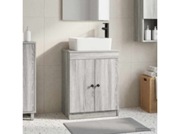 Vidaxl Gabinete De Banheiro Com Pia Sonoma Cinzento 54 X 35 X 83 Cm