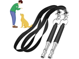 Kit com Apito para Cães, Chamada, Ultrassônico Antilatido, Ajustável, Cord Ão GOKOCO