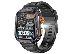 Smartwatch Nx20 com Monitor de Saúde, Lanterna Tática, Assistente de Voz e Relógio Esportivo. Ly Ebike