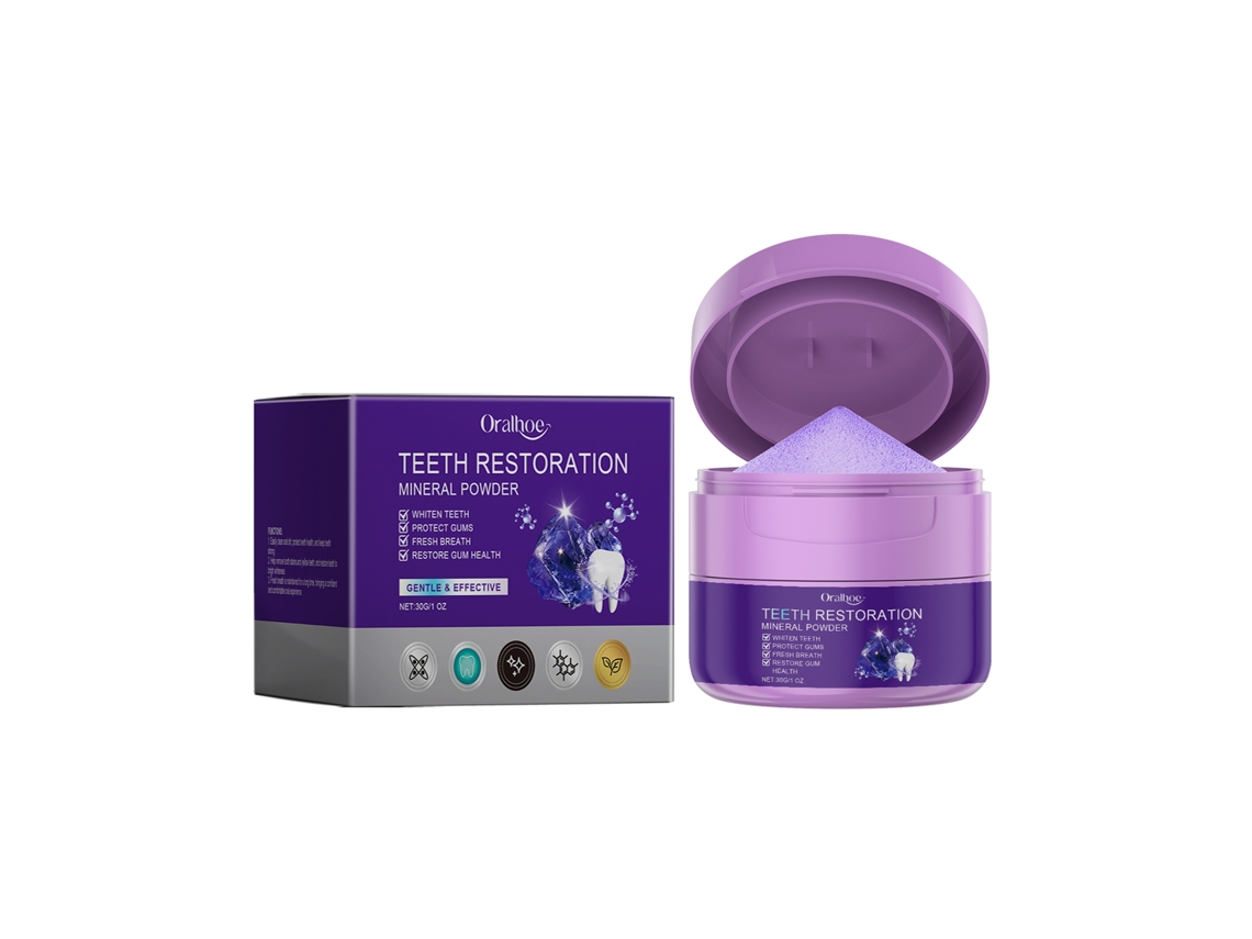 Pó Clareador Roxo Eficaz Dentes