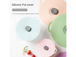 Tampas de Silicone para Alimentos Frescos, Panelas, Frigideiras, Antirrespingos, Micro ondas SUNNY SPACES
