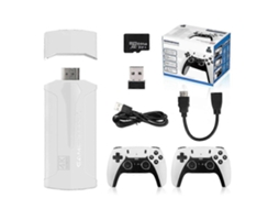 Console De Videogame Retrô M8 Plus, 2.4g, Sem Fio, 4k, 64gb, 20.000 Jogos, Player Portátil Para Tv Ly Ebike