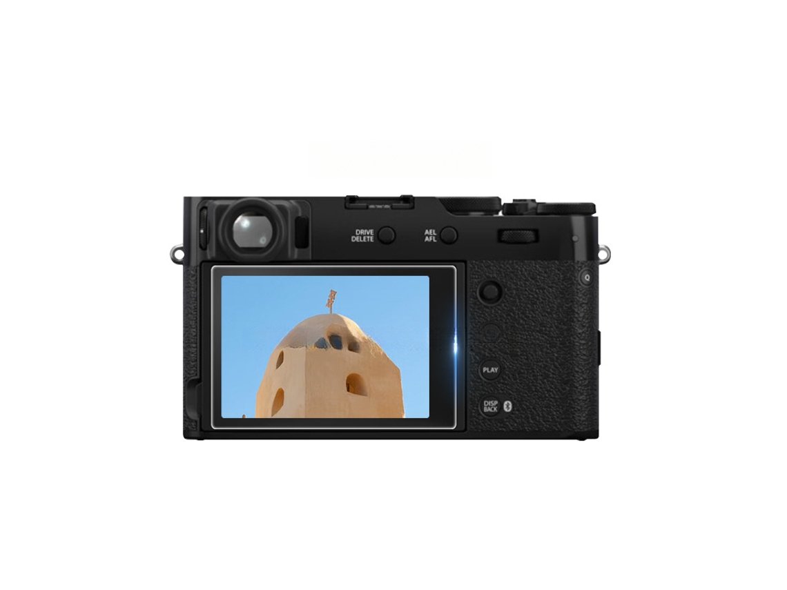 Protetor de Ecrã para Fujifilm X100 Vi Ar Transparência Película Protetora de Vidro Temperado para Câmeras CUICH (3 Pack)