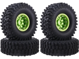 Rodas Beadlock 1.9 e Pneus de Borracha SFUSHOS