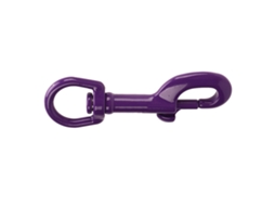 Gancho De Engate Com Olho Giratório De Aço Inoxidável 316 90mm 3.5 Polegadas Para Mergulho Marine Rigger Chaveiro Roxo