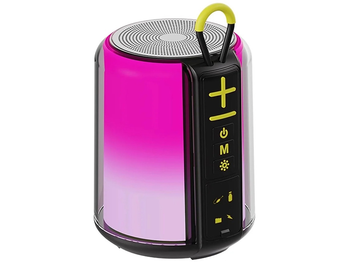 Alto Falante Bluetooth Alto Falante Portátil Com Som Estéreo Hd De 8 W Alto Falante Sem Fio Emparelhamento Tws Duplo Luz Rgb Bt 5.3/aux Yizhood